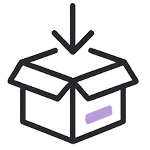 Delivery box icon